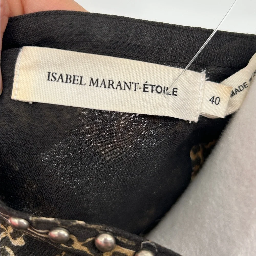 Isabel Marant Etoile Tunic / Dress with Beaded collar SZ 40 - Picture 2 of 12